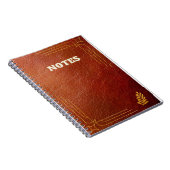 Carnet style cuir marron (Côté Droit)
