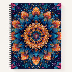 Carnet Style d'art numérique de fleur de mandala-23907