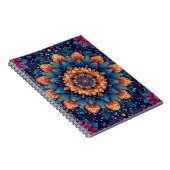 Carnet Style d'art numérique de fleur de mandala-23907 (Côté Droit)