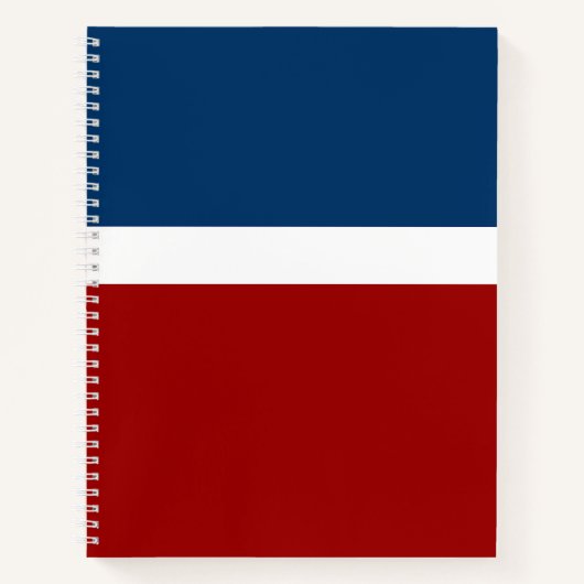 Carnet Style de bloc de couleur bleu blanc (Devant)