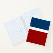 Carnet Style de bloc de couleur bleu blanc (Intérieur)