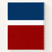 Carnet Style de bloc de couleur bleu blanc (Dos)