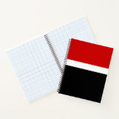 Carnet Style de bloc de couleur noir rouge (Intérieur)