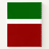 Carnet Style de bloc de couleur rouge vert (Dos)