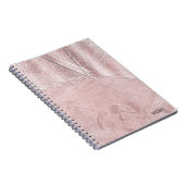 Carnet Style de design de verre en cristal rose Shimmer (Côté Droit)