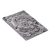 Carnet Style de henné (noir sur le blanc) (Côté Droit)