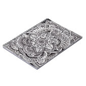 Carnet Style de henné (noir sur le blanc) (Côté gauche)