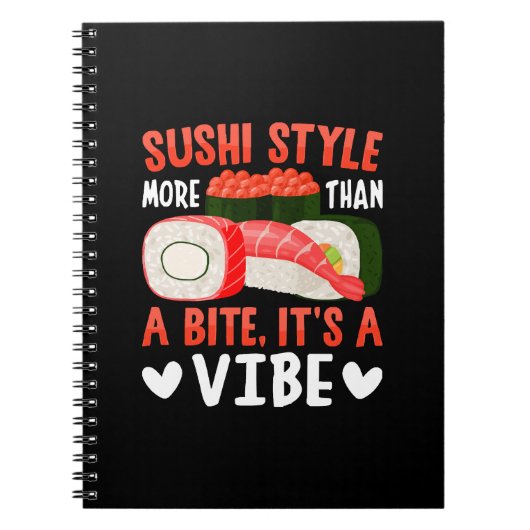 Carnet Style de sushi plus qu'une bouchée (Devant)