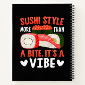 Carnet Style de sushi plus qu'une bouchée (Dos)