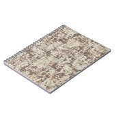 Carnet Style Désert Camouflage Numérique Décor Beige (Côté gauche)