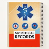 Carnet Style d'ordinateur portable Médicale pour le gardi (Dos)