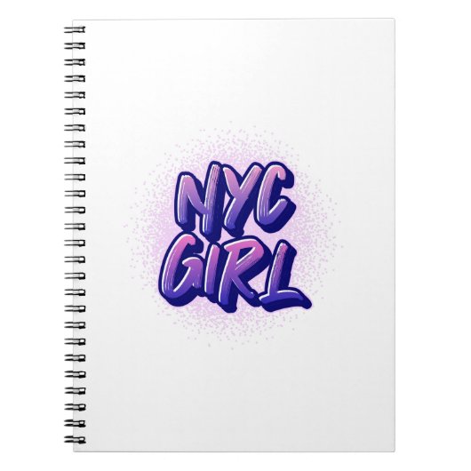 Carnet Style Graffiti pour fille NYC (Devant)