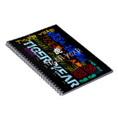 Carnet Style Graffiti répétitif Année du tigre 2022 SNB (Côté Droit)