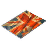 Carnet Style Grunge Union Jack Drapeau britannique (Côté gauche)