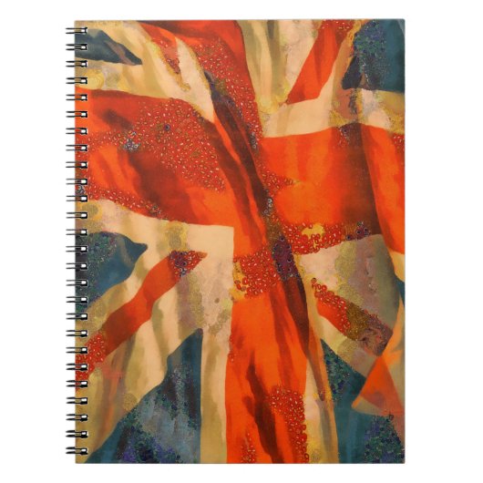 Carnet Style Grunge Union Jack Drapeau britannique (Devant)