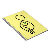 Carnet Style Kitty Cat Outline (Côté Droit)