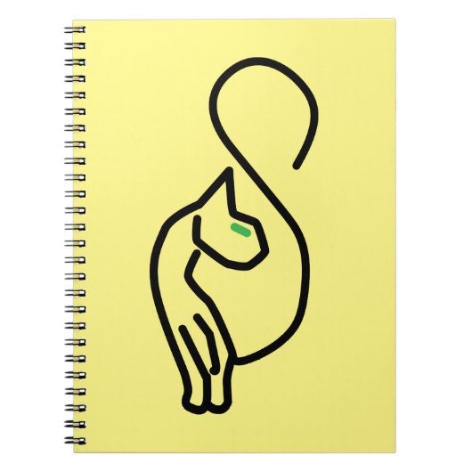 Carnet Style Kitty Cat Outline (Devant)