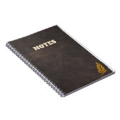 Carnet style marron foncé (Côté Droit)