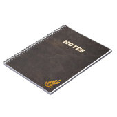 Carnet style marron foncé (Côté gauche)