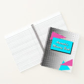 Carnet Style Memphis 80s personnalisable (Intérieur)