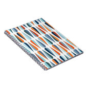 Carnet Style moderne du milieu du siècle rétro sans coutu (Côté Droit)