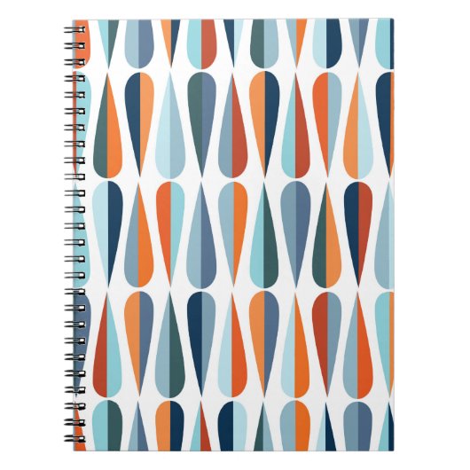 Carnet Style moderne du milieu du siècle rétro sans coutu (Devant)