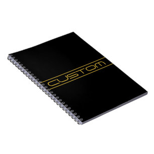 Carnet Style moderne Editable Or Texte & Grilles