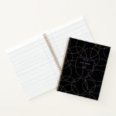 Carnet Style moderne noir et rose (Intérieur)