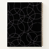 Carnet Style moderne noir et rose (Dos)
