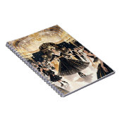 Carnet Style Moulin rouge, noir et or, Luxe riche (Côté Droit)