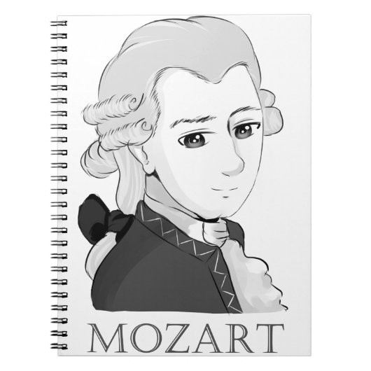 Carnet Style Mozart im Chibi (Devant)