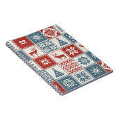Carnet Style Patchwork : Motif ornemental de Noël (Côté Droit)