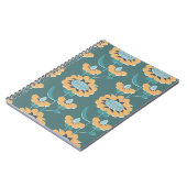 Carnet style rétro abstrait fleuri sans couture motif. éc (Côté gauche)