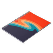 Carnet Style rétro coloré design tourbillon (Côté gauche)