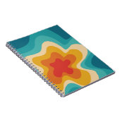 Carnet Style rétro coloré design tourbillon (Côté Droit)