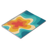 Carnet Style rétro coloré design tourbillon (Côté gauche)