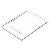 Carnet Style Rétro Élégant Nom De Calligraphie Blanche Si (Côté gauche)