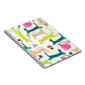 Carnet Style rétro Fleur abstraite et illustration de cha (Côté Droit)