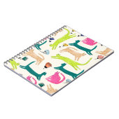 Carnet Style rétro Fleur abstraite et illustration de cha (Côté gauche)