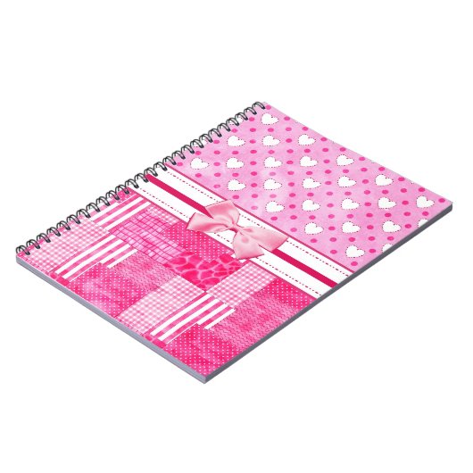 Carnet Style rose Girly d'album (Côté gauche)