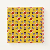 Carnet Style scandinave Modèle géométrique floral (Dos)