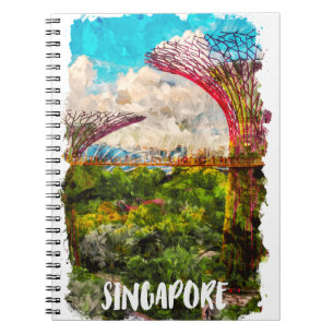 Carnet Style Singapore Asia Watercolor Travel