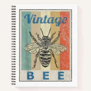 Carnet Style vintage Abee Queen Honey apiculteur apekeepe