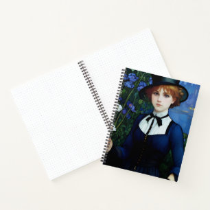 Carnet Style vintage Joli sombre Academy Portrait fille