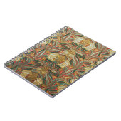 Carnet Style William Morris Rose Vert Botanique (Côté gauche)