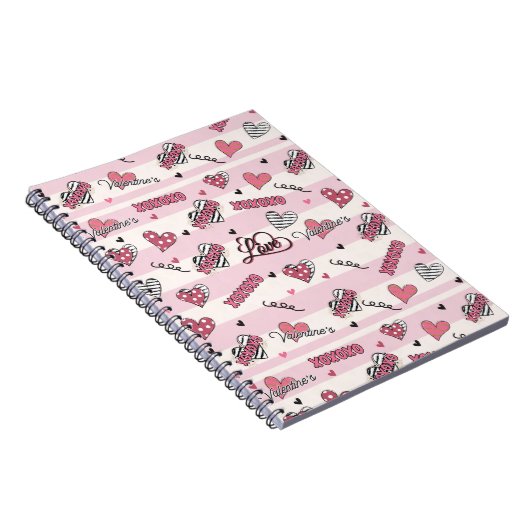 Carnet Style XOXO Valentine's Day (Côté Droit)