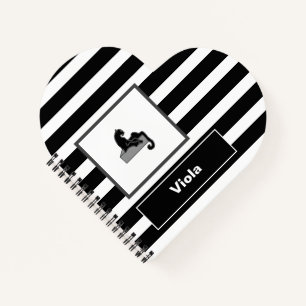 Carnet Stylish Black Panther Cat White