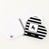 Carnet Stylish Black Panther Cat White (Intérieur)