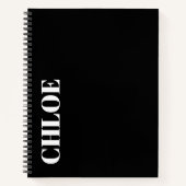 Carnet Stylish Customizable Personalized Name Gift  (Devant)