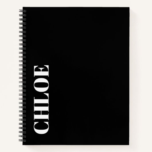 Carnet Stylish Customizable Personalized Name Gift  (Devant)